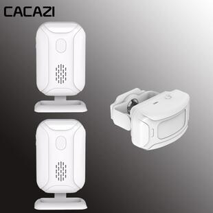 一拖二分体式多功能电子迎宾器感应器店铺进门你好欢迎光临门铃