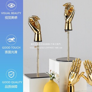 2026电镀手模道具珠宝首饰展示架假手模型服装店橱窗陈列架手套架