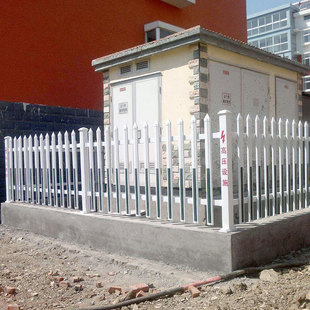 电箱配电房护栏栅栏pvc草坪护栏户外庭院花坛围栏市政绿化塑钢
