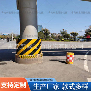 青岛新盛桥洞隧道红黄相间醒目提示反光防撞设施