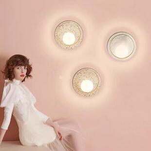 卧室床头壁灯北欧后现代轻奢创意设计师大理石客厅酒店过道造型灯