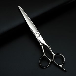 CNC新款 厂家直供 6.5英寸银色美发剪刀理发440C