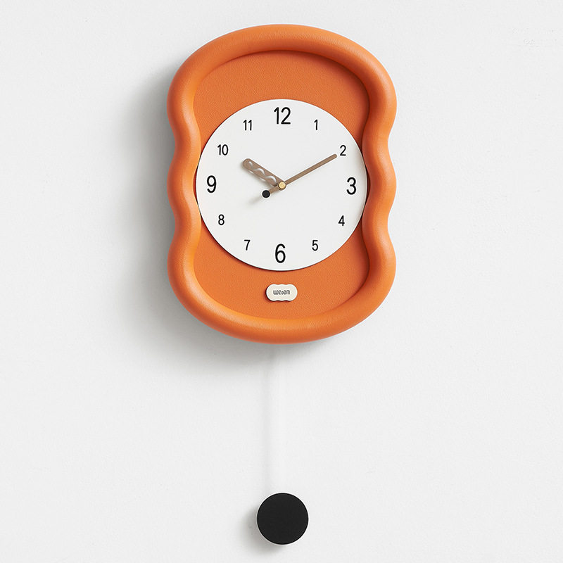 wozoom屋准免打孔钟表现代简约家用客厅挂钟玄关时钟创意艺术座钟
