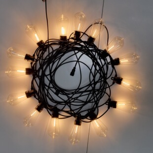 E26平头灯串户外防水庭院led吊灯圣诞婚礼装饰灯多用途场景布置