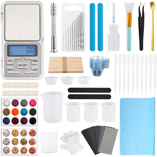 滴胶模具调胶工具硅胶搅拌棒电子称闪粉亮片硅胶垫量杯调胶材料包