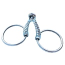 马术用品 O型马衔 不锈钢烈马马嚼子 马具螺旋型衔铁马口衔铁