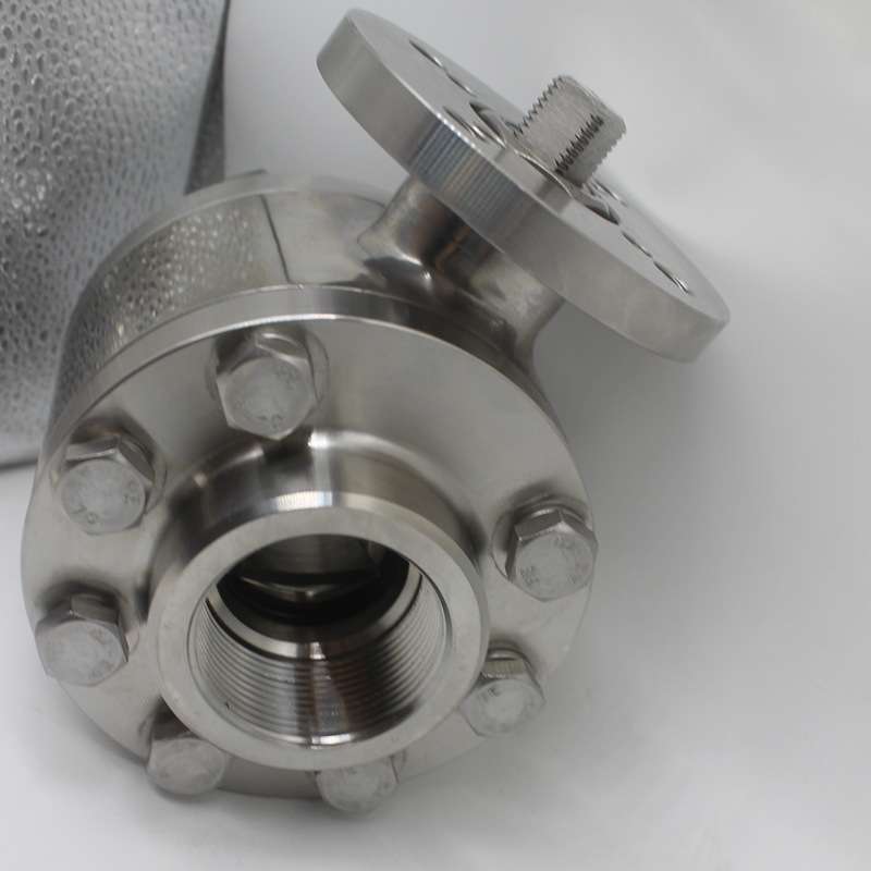 誉正304不锈钢高平台高压V型球阀三片式高平台球阀卫生级高压球阀