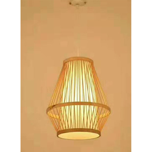竹艺灯笼吊灯创意榻榻米竹编吊灯茶楼餐厅灯咖啡餐馆装饰竹编吊灯
