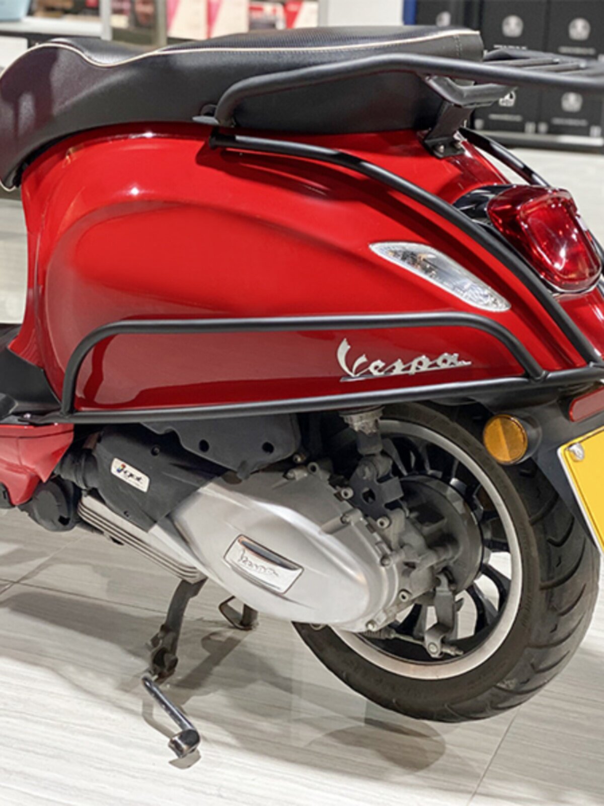 比亚乔vespa150护杠春天150冲刺前防摔杠后保险杠保护前泥瓦护杠