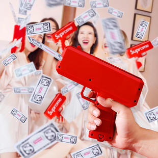 速发伴娘拍照喷钱枪结婚接亲钞票枪婚礼道具筷子夹钱机堵门吐喷机