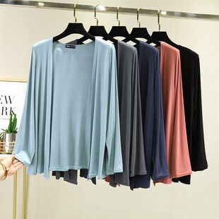 速发开衫春夏薄款长尔披肩小外套莫晒袖棉防代衣宽松大码空调衫外