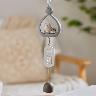 日式可爱风铃铛挂饰房门挂树上室内卧室装饰挂件创意生日礼物
