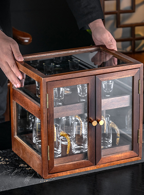 轻奢酒柜装饰品摆件简约现代客厅家居乔迁送礼白酒杯酒具礼品
