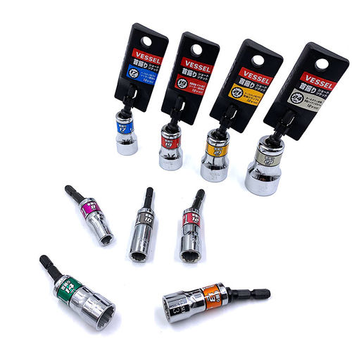 。日本VESSEL威威进口摆尾梅花套筒电动12角套筒螺丝刀气动起子螺