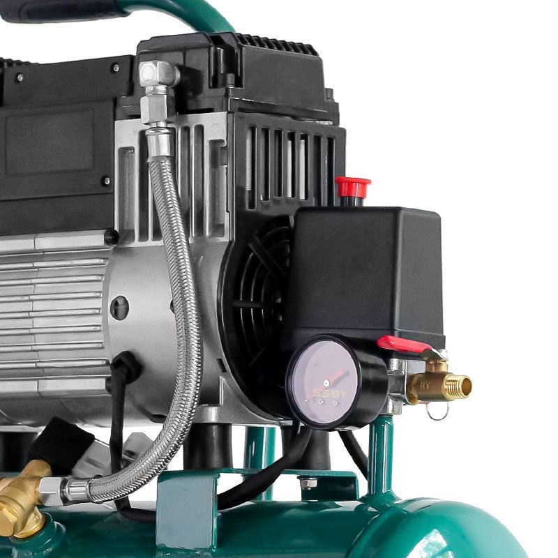 胜斯特无油低音空压机980W-15L小型高压气泵家用木工装修可携式