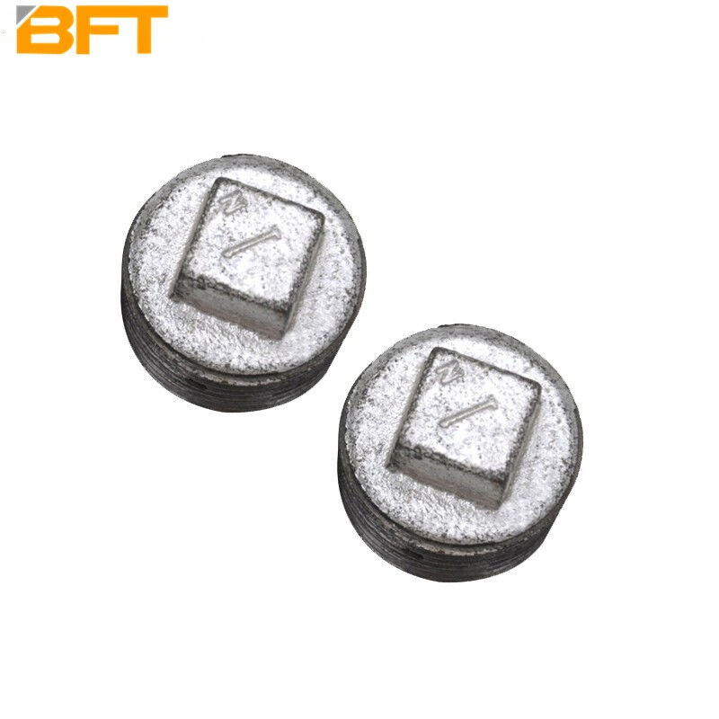 贝傅特热浸镀锌外丝阻流塞玛钢管件堵漏塞头水暖管道丝扣管堵1寸D