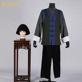 好货上海滩车夫工人船夫演出影视服装樵夫百姓伙计黄包车夫舞台演