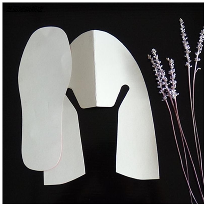 。北京成人布鞋h鞋样千层底松紧口做鞋纸样手工DIY布鞋纸板单鞋图