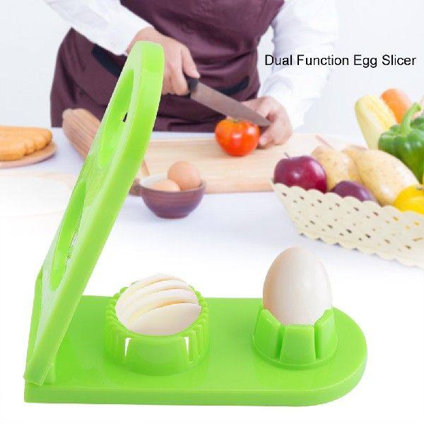 Egg Slicer Dual Function Vegetables Cutter Kitchen Gadgets