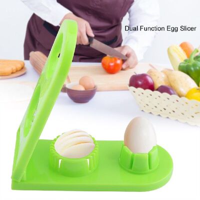 Egg Slicer Dual Function Vegetables Cutter Kitchen Gadgets