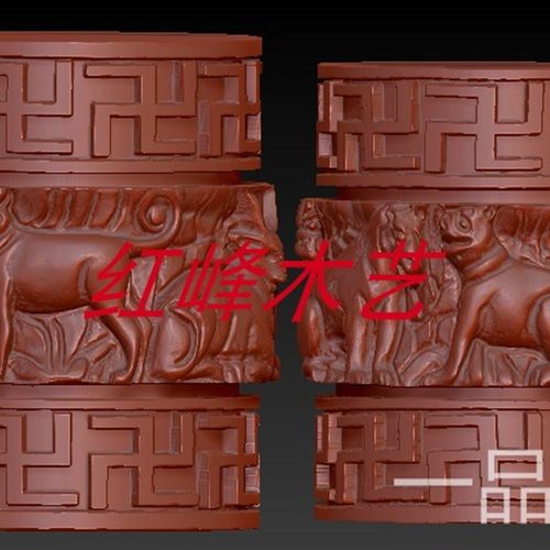 .守身桶珠笔筒3d打印圆雕图雕刻机精雕图核雕三维立体图stl模型A