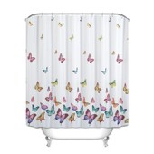 colorful curtain butfly .simple waproof shower bathroom cur