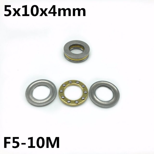 50Pcs F5-10M 5x10x4 mm Axial Ball Thrust Bearing plane thrus