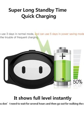Pet GPS Tracker Dog Collar Waterproof IP68 5Days Standby Geo