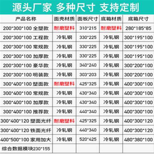 弱电箱多媒体光纤箱信息箱各种规格配电箱集线箱弱电布线箱箱配电