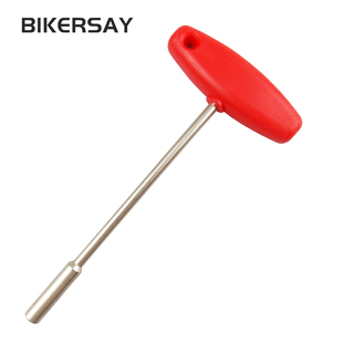 自行车工具隐藏式辐条扳手T字型套筒钢丝辐条扳手内置辐条帽工具