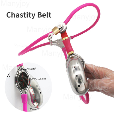 Stainless Steel Male Chastity Belt Device Full Harness Cage