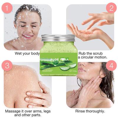 Dead Skin Calluses Exfoliate BodGy Aloe Scrub Cream芦荟磨砂