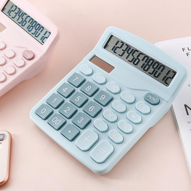 12 Digits Electronic Calculator Desktop Calculators Home Off