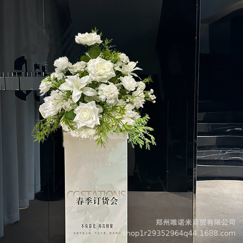 交车开业仿真花球布置