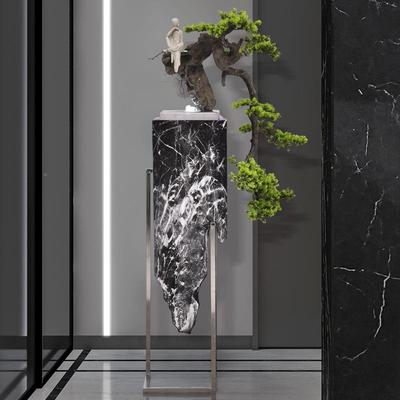 景轻迎客松流水仿玉盆景加湿器创意代家居客厅造现装P10980饰奢落