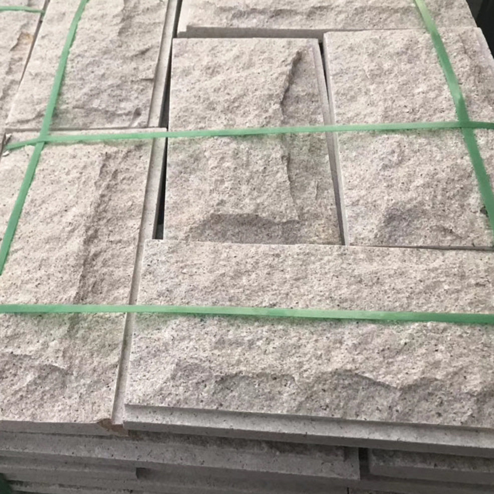 福建虾红石材 霞红蘑菇面石材别墅外墙花岗岩地砖路缘石火烧板