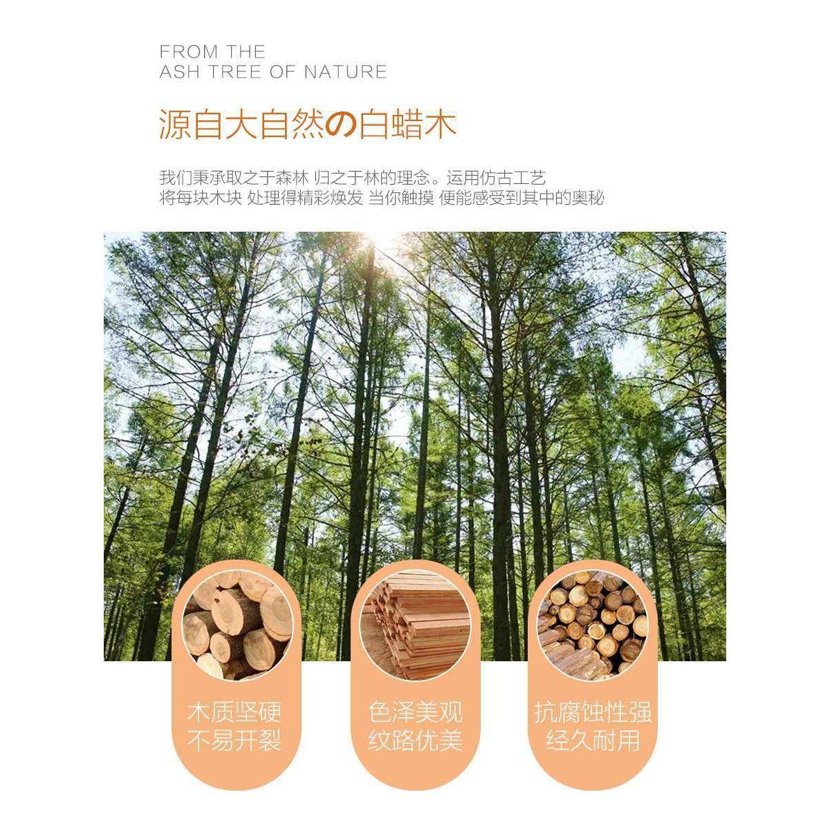 简约儿柜童房实木单拉手宝大衣柜门原木圆形孔宝一门F87M8J56到顶