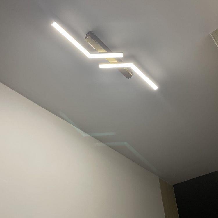 一字长条过道吸顶灯家用现代简约灯具直线型灯具过道走廊衣帽间灯