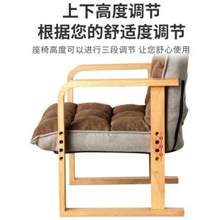 日發(fā)式 居家用實木布藝沙單發(fā)人休椅子懶人現(xiàn)代QRI簡約閑客廳沙椅