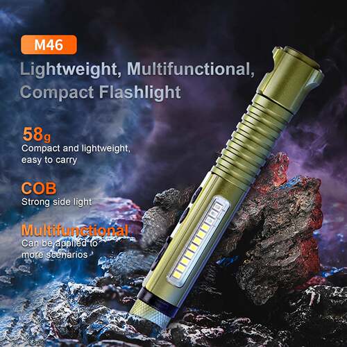 跨境CGXP+OB多功能笔手电筒户TL-COB2夹外便携充电式磁吸led检修