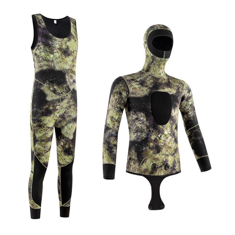 现货潜水服男专业深潜保暖潜水衣防寒~5MM连体自由浮潜渔猎服女