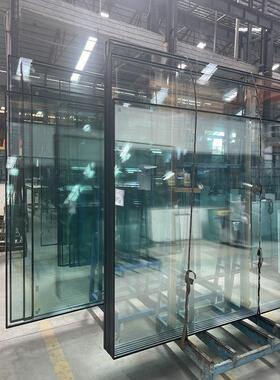 双层中空LOWE钢化玻璃隔热静音中空建筑钢化玻璃落地门窗别墅用