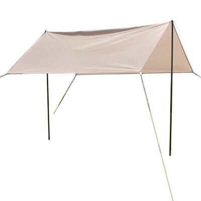 黑胶防晒天幕地席涂银牛津布防雨野营露营沙滩帐篷遮阳伞凉棚