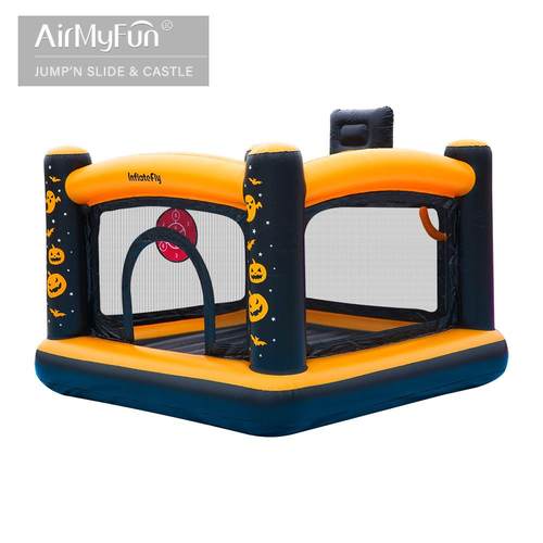 AMF万圣节家用充气跳床pvc充气城堡小型家用跳床儿童玩乐小型跳床