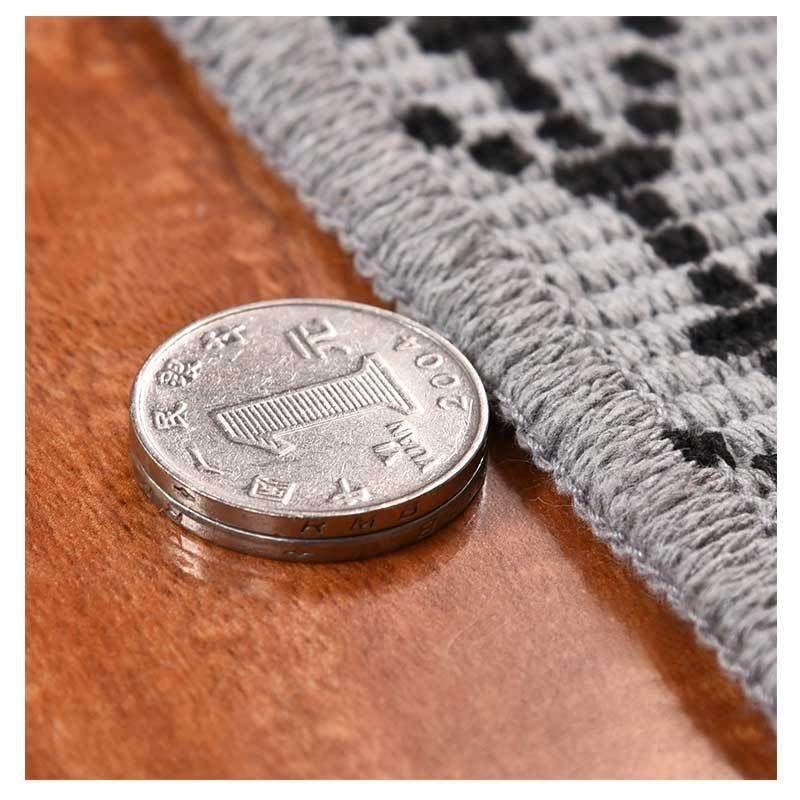 热销棉线编织黑色印花流苏地毯地垫客厅进门垫床边垫脚垫,居家布艺,家用脚垫,淘宝优惠券,粉丝福利购,淘宝优惠卷