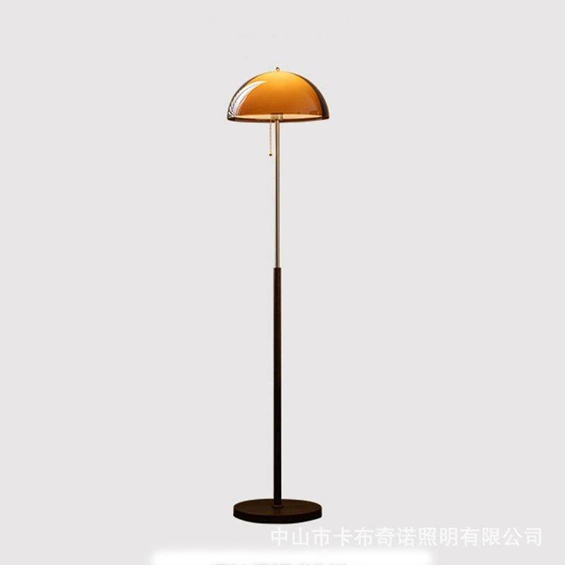 中古风落地灯法式复古侘寂风客厅沙发旁氛围灯设计感卧室立式台灯