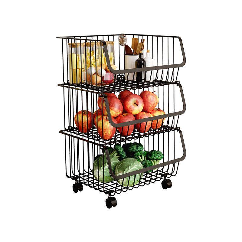厨房落地置物架蔬菜水果篮子零食玩具收纳多层免安装移动储物架,收纳整理,书桌收纳置物架,淘宝优惠券,粉丝福利购,淘宝优惠卷