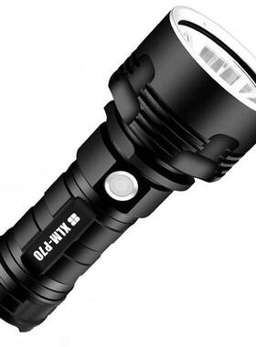 p70强光手电筒户外led大功率USB可充电26650超亮铝合金手电筒