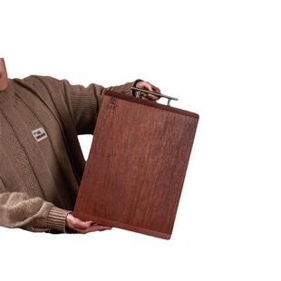 乌檀木菜板家用加厚切菜实木砧板切菜板双面可用长方形木质砧板