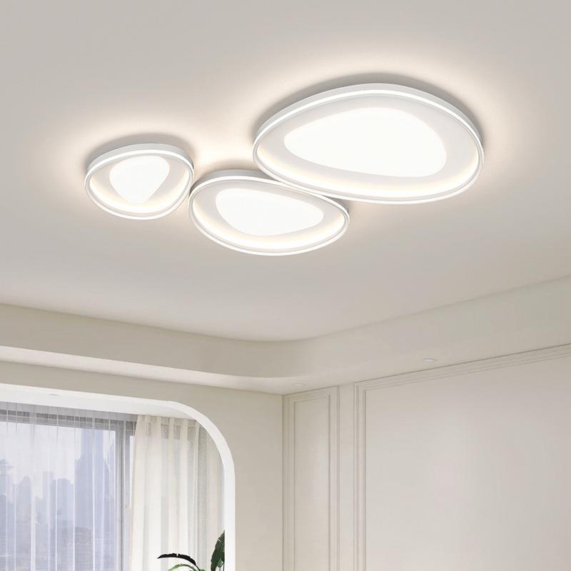 2全光谱鹅卵石客厅203年新款护眼现代简约气卧大室房间475灯吸顶